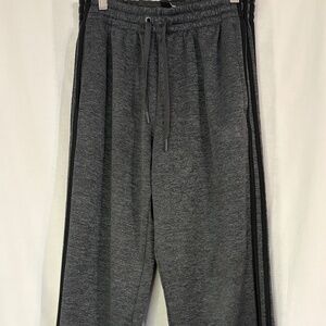 adidas Climawarm Fleece Lined Athletic Track Pants Charcoal Gray Men's Small